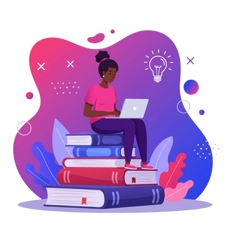 black woman with books 3